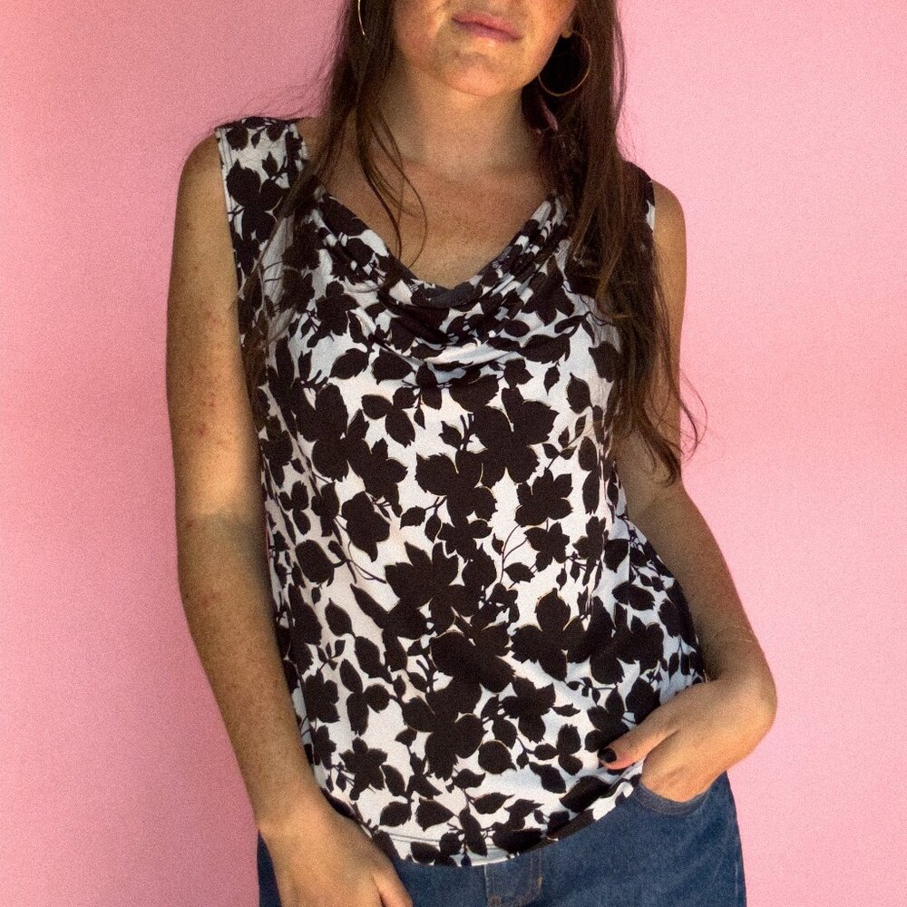 1990S ONLY 9 COWL NECK TOP